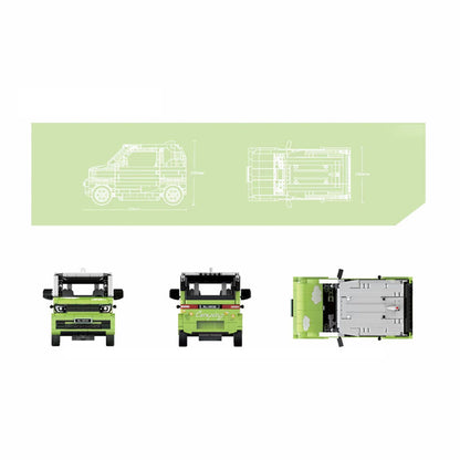 DECOOL 3903B Moc Technic Green Mini Remote Control Car Model Building Blocks 822pcs Bricks Toys From China Delivery.