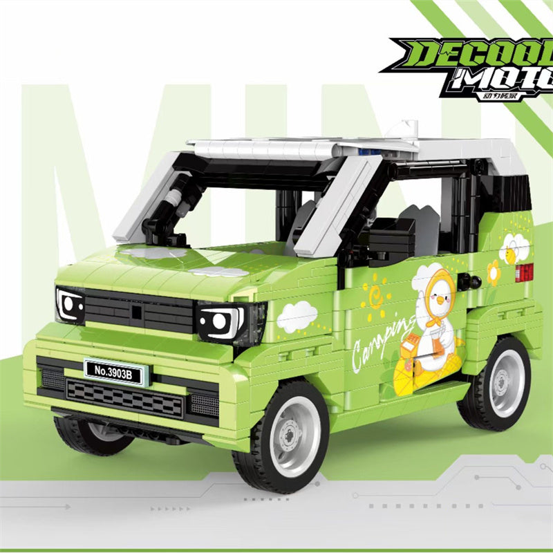 DECOOL 3903B Moc Technic Green Mini Remote Control Car Model Building Blocks 822pcs Bricks Toys From China Delivery.