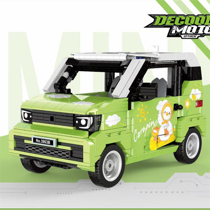 DECOOL 3903B Moc Technic Green Mini Remote Control Car Model Building Blocks 822pcs Bricks Toys From China Delivery.