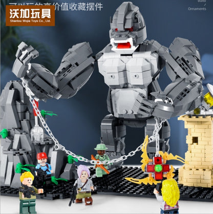 DECOOL 71002  1250pcs Wrathful Gorilla King bricks  For Gift ship from China