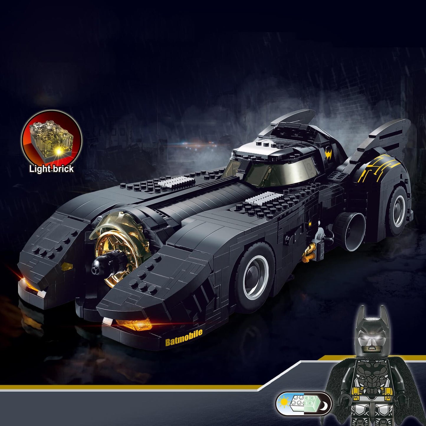 MOC 15506 DECOOL 7144 The Ultimate Batmobile 1989