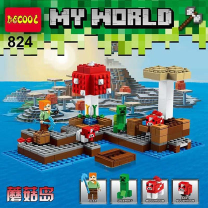DECOOL 824 My World: Mushroom Island Minecraft Compatible LEGO 21129