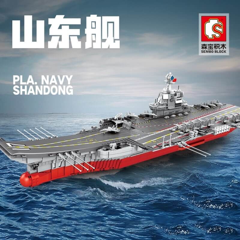 SEMBO 202001 PLA Navy Shandong 1:350 Military Aircraft Battleship