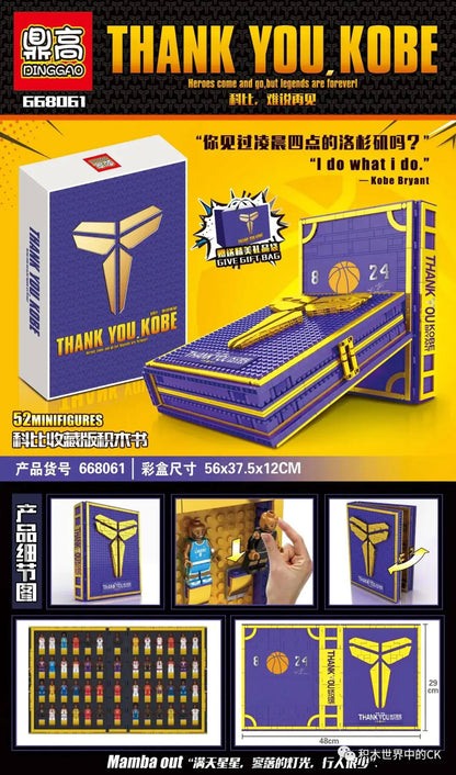 DINGGAO DG2000 Idea Series Kobe Bryant Blocks Book Building Blocks 2020pcs Bricks Toys Model From China