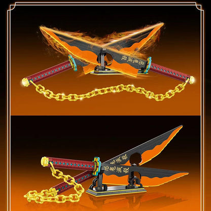 DK1507 Moc Nichirin sword Knife that can be sheathed Model Building Blocks 1478pcs bricks toys from China.