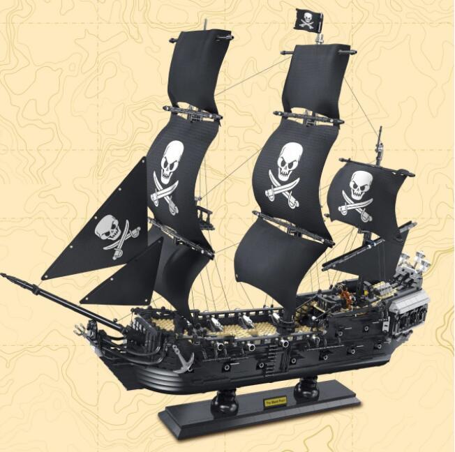 DK6001 Movie Pirates The Black Pearl Ship Building Blocks 3423pcs Bricks Toys From USA 3-7 Days Delivery.