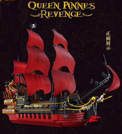 DK6002 Ideas Pirate Ship Queen Anne's Revenge Pirate Ship Caribbeans 3694pcs Building Blocks From Europe 3-7 Days Delivery