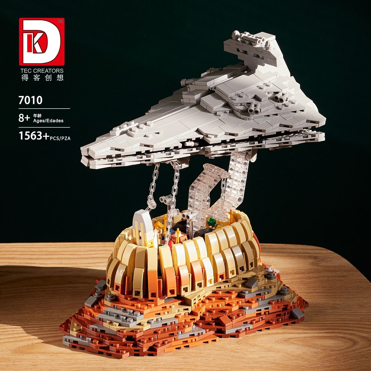DK7010 Star wars set The Empire Over Jedha City building blocks 1563pcs bricks from China.