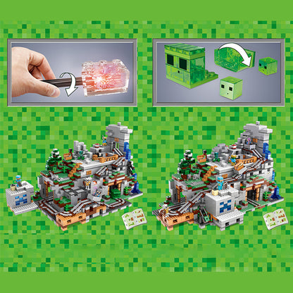 DUO LE PIN TOYS MOC 2139 Movie &amp; Game The Mountain Cave Building Blocks 2124pcs Bricks Toys From Europe 3-7 Days Delivery