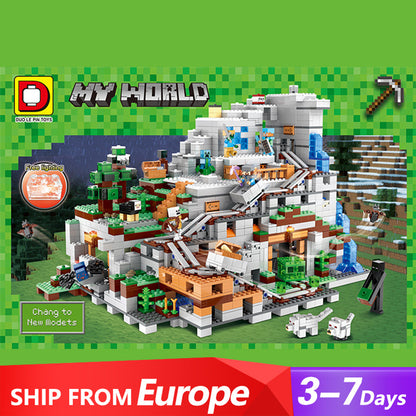 DUO LE PIN TOYS MOC 2139 Movie &amp; Game The Mountain Cave Building Blocks 2124pcs Bricks Toys From Europe 3-7 Days Delivery