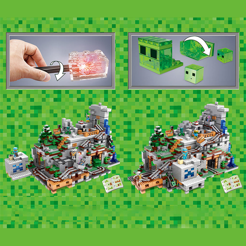 DUO LE PIN TOYS MOC 2139 Movie &amp; Game The Mountain Cave Building Blocks 2124pcs Bricks Toys From USA Delivery.