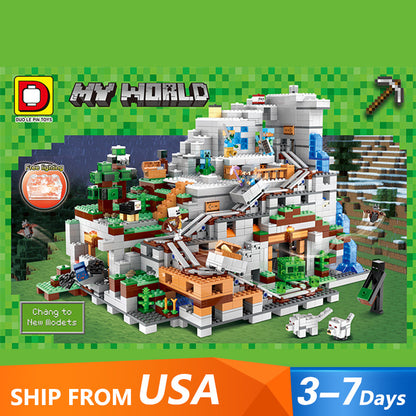 DUO LE PIN TOYS MOC 2139 Movie &amp; Game The Mountain Cave Building Blocks 2124pcs Bricks Toys From USA Delivery.