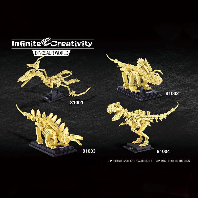 DECOOL 81001-81004 Dinosaur World: Dinosaur skeleton model