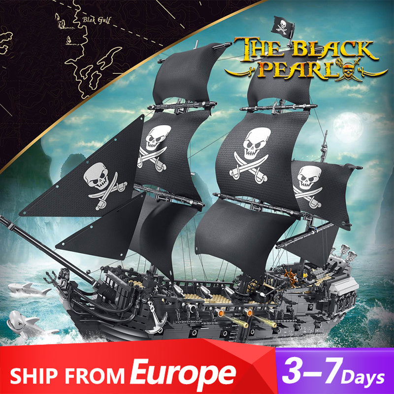 Dk6001 The Black Pearl Ship Pirate Moc Building Blocks 3423pcs Bricks Educational Toys from Europe Delivery.