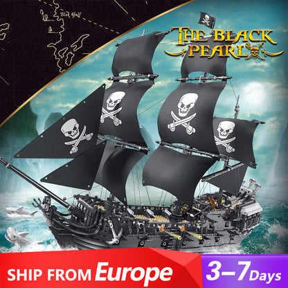 Dk6001 The Black Pearl Ship Pirate Moc Building Blocks 3423pcs Bricks Educational Toys from Europe Delivery.