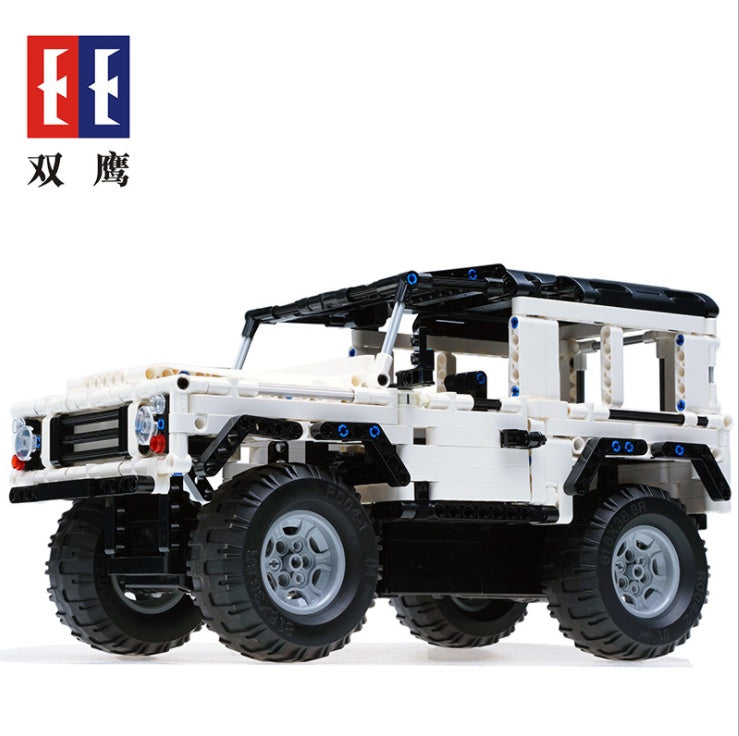 DoubleE C51004 533PCS Technology Remote Control Defender Car Building Blocks Toy From China
