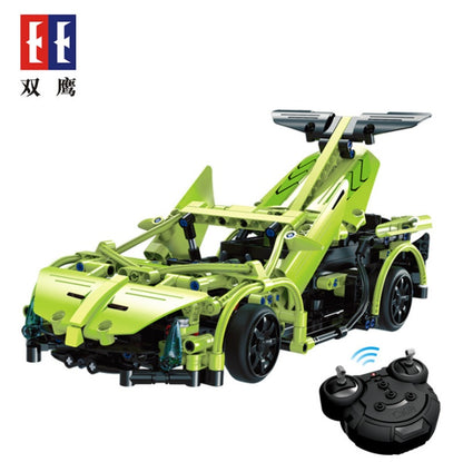 DoubleE C51007 453Pcs Poison Simulation RC Car 453Pcs Cool Sports Racing Car Building Block Bricks Technic Blocks Toys From China