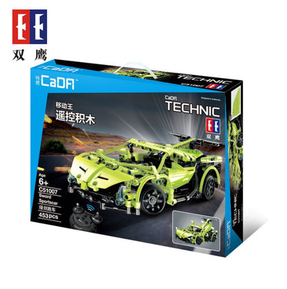 DoubleE C51007 453Pcs Poison Simulation RC Car 453Pcs Cool Sports Racing Car Building Block Bricks Technic Blocks Toys From China