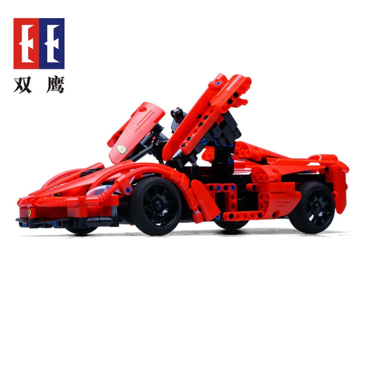 DoubleE C51009 453PCS Electric Remote Control Building Block Car Series Red C Super Car Racing Block Toy Gift From China