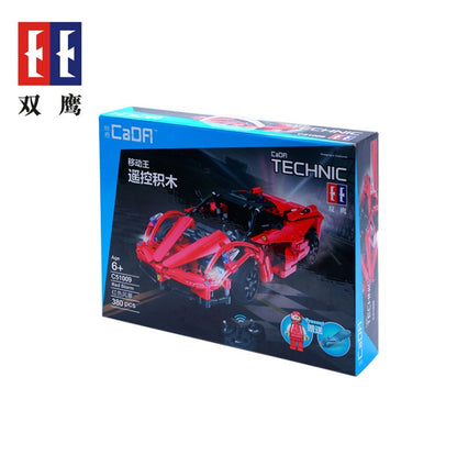 DoubleE C51009 453PCS Electric Remote Control Building Block Car Series Red C Super Car Racing Block Toy Gift From China
