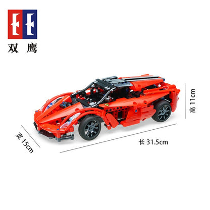 DoubleE C51009 453PCS Electric Remote Control Building Block Car Series Red C Super Car Racing Block Toy Gift From China