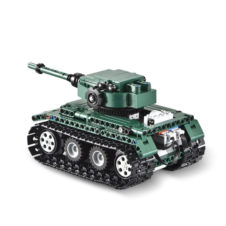 DoubleE C51018 313PCS Technology Tiger 1 Tank  RC Car Building Block Toy From China
