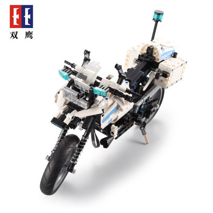DoubleE C51023 Motorcycle Technic Model with Motor Power Building Blocks Bricks Toys Kids Gifts from China