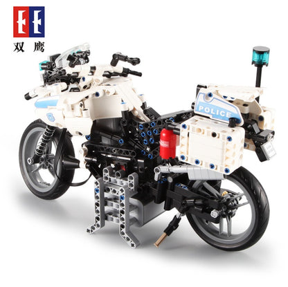 DoubleE C51023 Motorcycle Technic Model with Motor Power Building Blocks Bricks Toys Kids Gifts from China