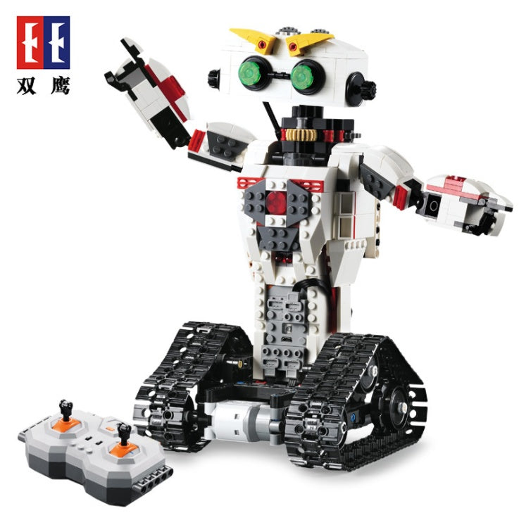 DoubleE C51027 710Pcs Technic RC Transformation Robot MOC 2IN1 Changeable Vehicle 2.4G Remote Control Model Building Bricks child Toys from China