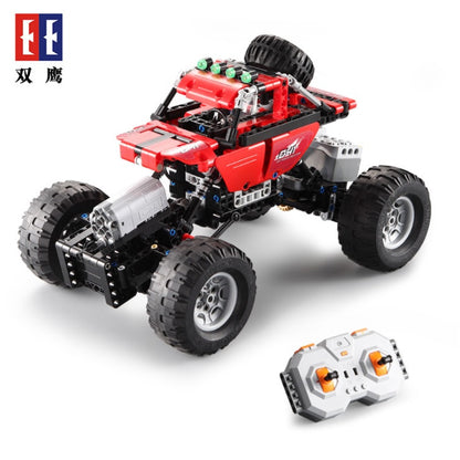 DoubleE C51041 489Pcs technology Series Electric Remote Control Building Block Off-Road Vehicle Climbing Assembling Toy Gift From China