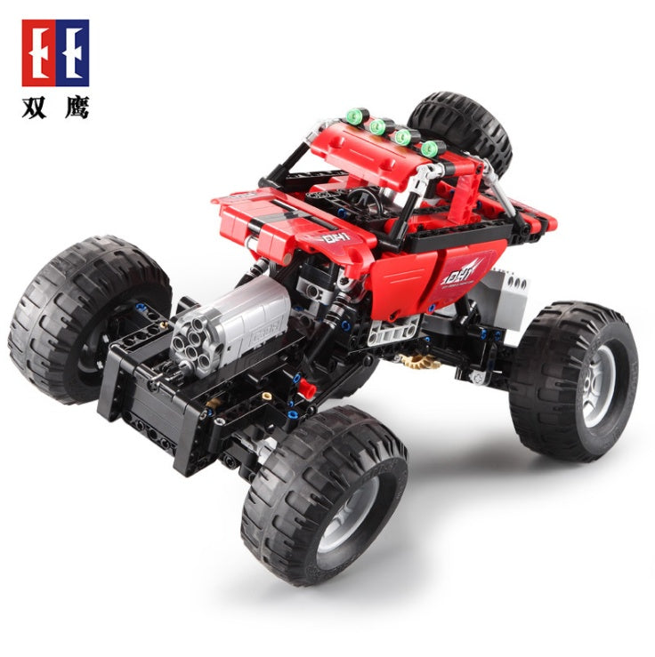DoubleE C51041 489Pcs technology Series Electric Remote Control Building Block Off-Road Vehicle Climbing Assembling Toy Gift From China