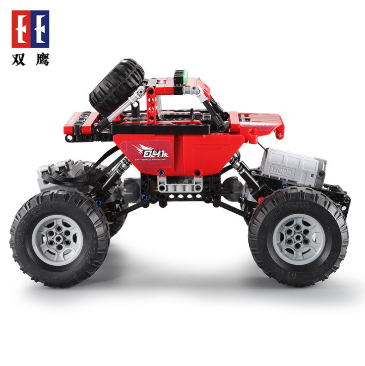 DoubleE C51041 489Pcs technology Series Electric Remote Control Building Block Off-Road Vehicle Climbing Assembling Toy Gift From China