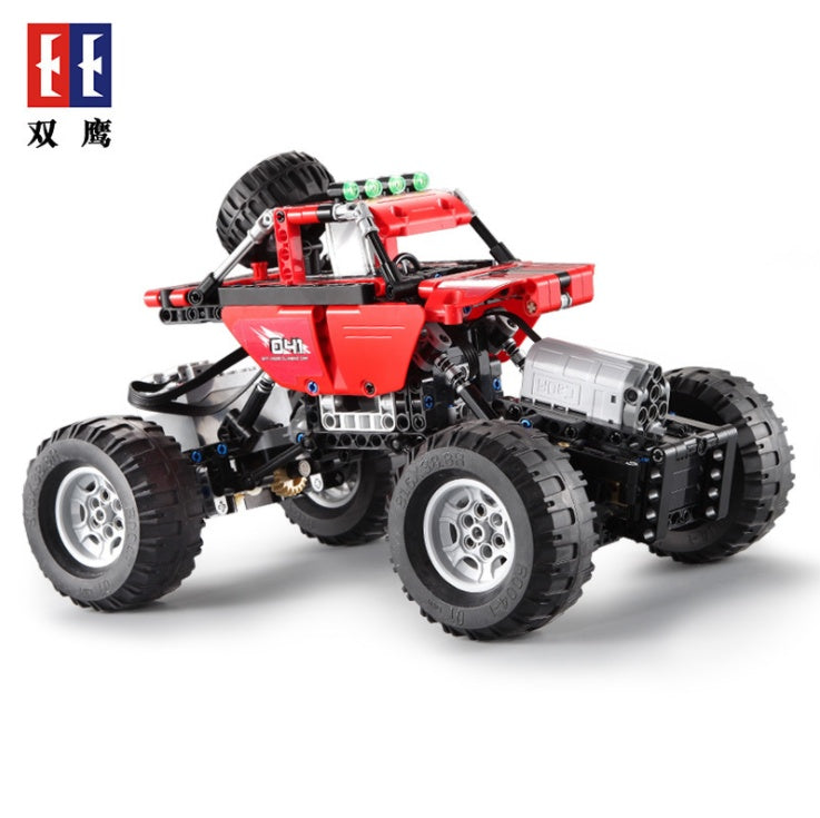 DoubleE C51041 489Pcs technology Series Electric Remote Control Building Block Off-Road Vehicle Climbing Assembling Toy Gift From China