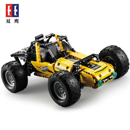 DoubleE C51043 522Pcs  PUBG-Basset Model DIY RC Building Block Toy Car Gift From China