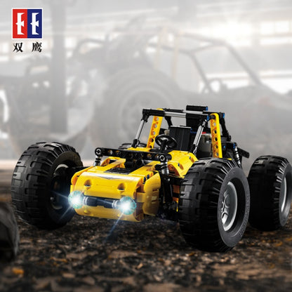 DoubleE C51043 522Pcs  PUBG-Basset Model DIY RC Building Block Toy Car Gift From China