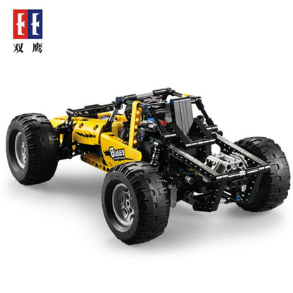 DoubleE C51043 522Pcs  PUBG-Basset Model DIY RC Building Block Toy Car Gift From China