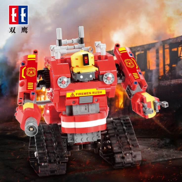 DoubleE C51048W remote control deforming robot children's building block toy Remote Control Deforming Robot Children's Building Block Toy From China