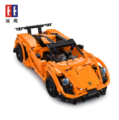 DoubleE C51051 421PCS DIY Model Remote Control Car Technic Building Block Bricks RC Sports Car Toys Gift From China
