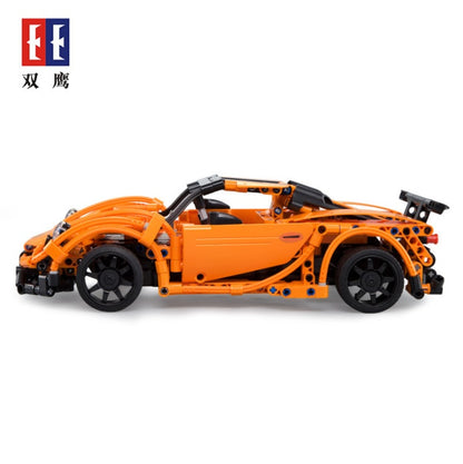 DoubleE C51051 421PCS DIY Model Remote Control Car Technic Building Block Bricks RC Sports Car Toys Gift From China