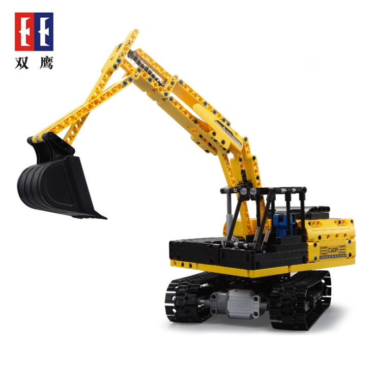 DoubleE C51057 Technic 544PCS RC Electric Motor Track Car Building Blocks City Technic Engineering Excavator Bricks Moc Toys for Kids From China