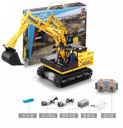 DoubleE C51057 Technic 544PCS RC Electric Motor Track Car Building Blocks City Technic Engineering Excavator Bricks Moc Toys for Kids From China