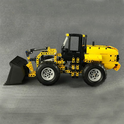 DoubleE C51058 Wheel Loader Bulldozer Excavator Remote Control Car Building Blocks Brick Technic 491Pcs  20006 Li Battery From China