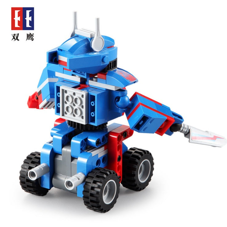 DoubleE C52019 251Pcs Technic Series Sunny Robot 2In1 Children's Puzzle Assembled Building Block Toy Boy From China