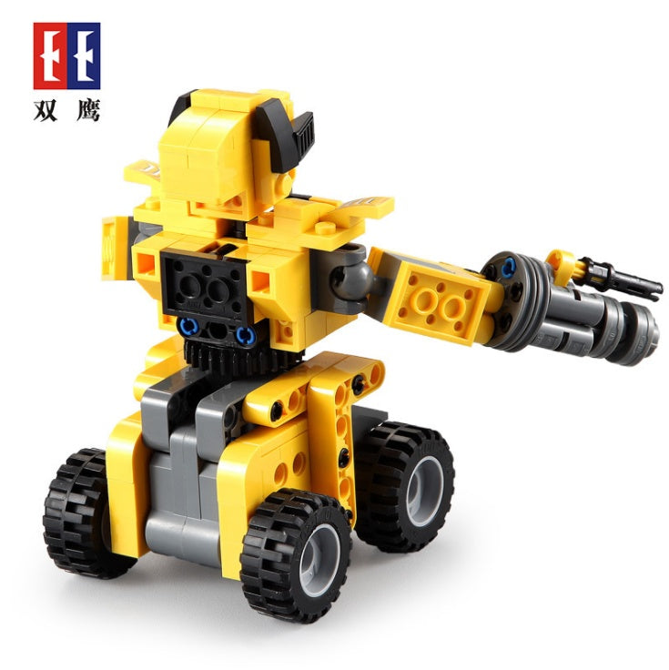 DoubleE C52020 267Pcs Technic Series Bumblebee Robot Pull Back Car Children's Puzzle Assembled Building Block Toys From China