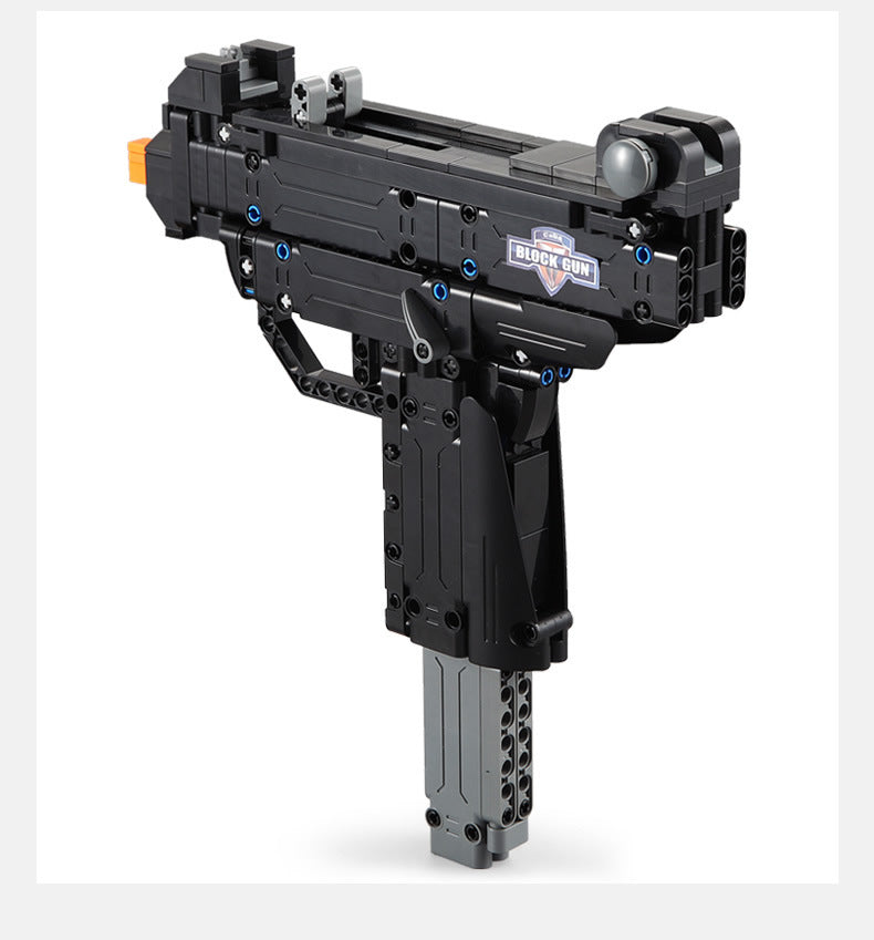 DoubleE C81008 359Pcs Uzi Rifle Submachine Pistol Building Blocks Brick toys From China