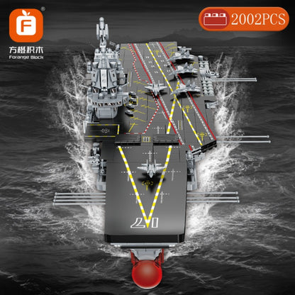 FC6103 2002pcs Military aircraft carrier building blocks Shandong ship model Ship From China