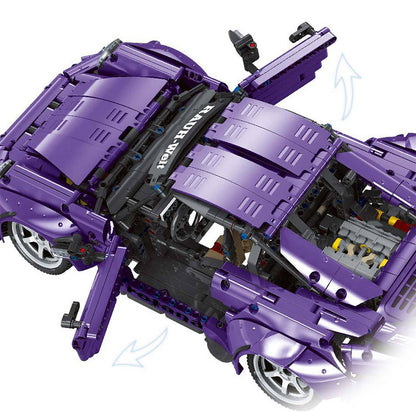 FEIFAN F10003 Moc Technic Purple Remote Control RWB Sports Car Building Blocks Super Car Bricks 2088pcs From China.