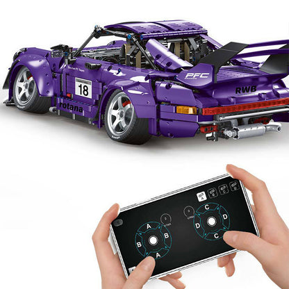 FEIFAN F10003 Moc Technic Purple Remote Control RWB Sports Car Building Blocks Super Car Bricks 2088pcs From China.