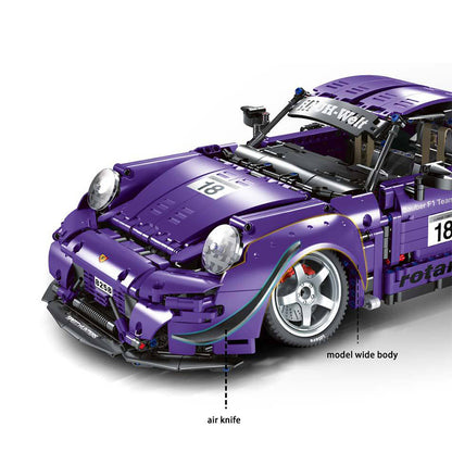 FEIFAN F10003 Moc Technic Purple Remote Control RWB Sports Car Building Blocks Super Car Bricks 2088pcs From China.