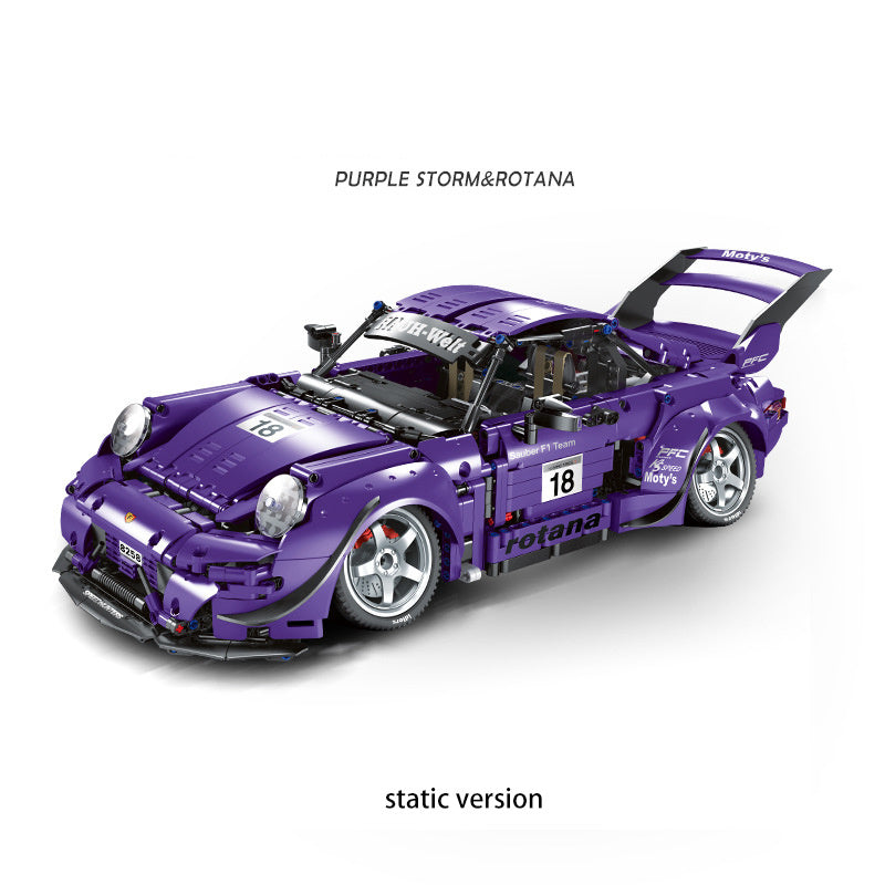 FEIFAN F10003 Moc Technic Purple Remote Control RWB Sports Car Building Blocks Super Car Bricks 2088pcs From China.